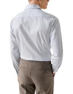STRIPE SLIM FIT FINE TWILL SHIRT