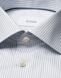 STRIPE SLIM FIT FINE TWILL SHIRT