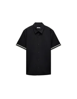STRIPE BAND TECH SS OVERSHIRT