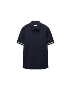 STRIPE BAND TECH SS OVERSHIRT