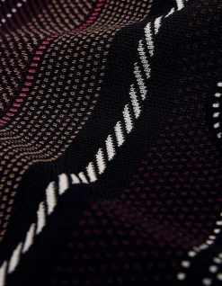 STRIPED JACQUARD KNIT SHIRT