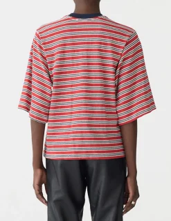 Stripe Quarter Slv T-Shirt