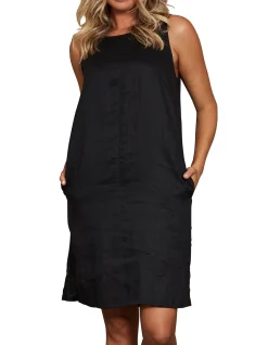 Studio Sleeveless Linen Mini Dress