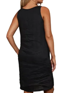 Studio Sleeveless Linen Mini Dress