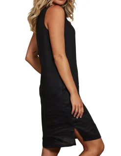 Studio Sleeveless Linen Mini Dress