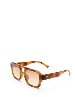 SUBZERO + TORT AVIATOR BROWN GRAD SUNGLASSES