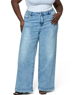 Sully Wide Leg Stretch Denim Jean