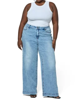 Sully Wide Leg Stretch Denim Jean