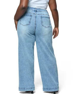 Sully Wide Leg Stretch Denim Jean