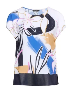 SUMMER TWILIGHT ABSTRACT PRINT TOP