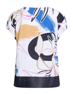 SUMMER TWILIGHT ABSTRACT PRINT TOP