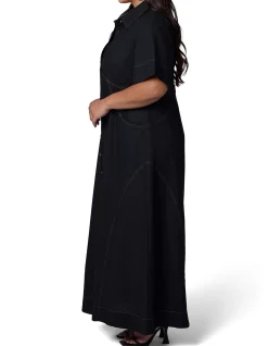 SUNDAY IN THE CITY-NO SAINTS MAXI SHIRT DRESS