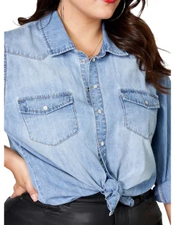 SUNDAY IN THE CITY - ECHO BEACH DENIM SHIRT