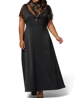 SUNDAY IN THE CITY-MAYHEM SATIN MAXI DRESS