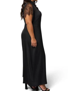 SUNDAY IN THE CITY-MAYHEM SATIN MAXI DRESS