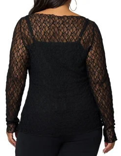 SUNDAY IN THE CITY-URBAN CHAOS LACE TOP