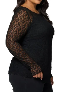 SUNDAY IN THE CITY-URBAN CHAOS LACE TOP