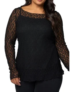 SUNDAY IN THE CITY-URBAN CHAOS LACE TOP