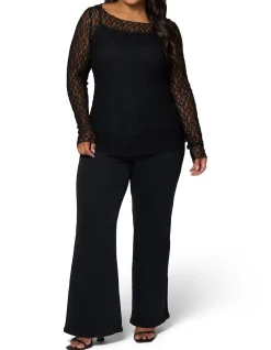 SUNDAY IN THE CITY-URBAN CHAOS LACE TOP