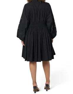 SUNDAY IN THE CITY - VIVIAN BRODERIE MINI DRESS