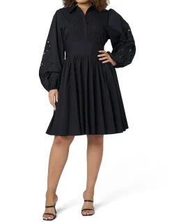 SUNDAY IN THE CITY - VIVIAN BRODERIE MINI DRESS