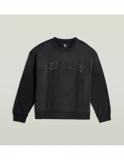 Sunfaded Applique Loose R Sweater
