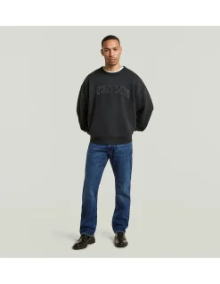 Sunfaded Applique Loose R Sweater