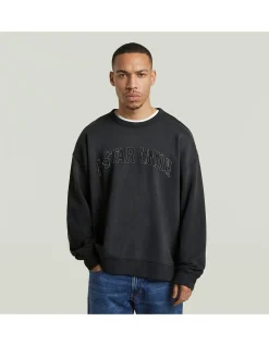 Sunfaded Applique Loose R Sweater