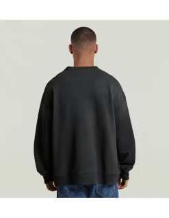 Sunfaded Applique Loose R Sweater