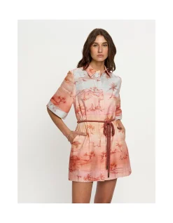 Sunset Shirt Mini Dress