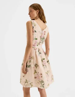 SUNSET ROSE LINEN DRESS