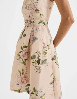 SUNSET ROSE LINEN DRESS