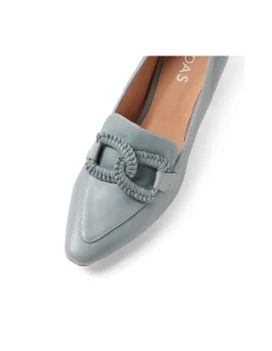 SUNSHEEN Braided Detail Block Heel Pumps