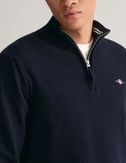 Superfine Lambswool Half-Zip Sweater