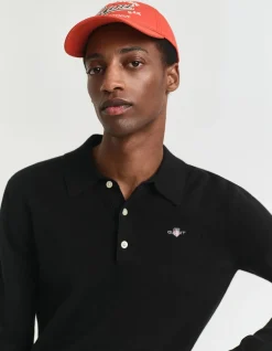 SUPERFINE LAMBSWOOL POLO SWEATER