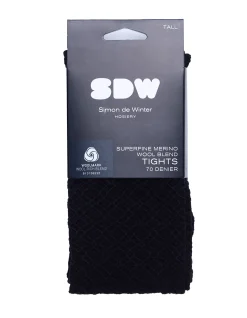 Superfine Merino Honeycomb Wool Blend Tights