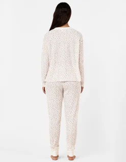 Super Soft Waffle V-Neck Long Sleeve Top & Jogger