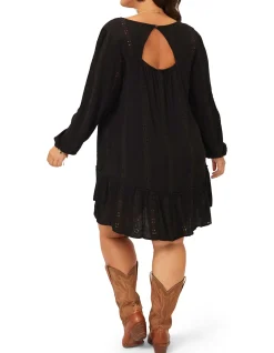 Supreme Lace Dress with Tie Front Neckline