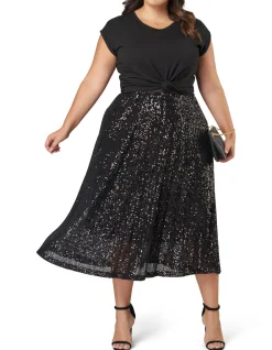 Sure Thing Sequin Skirt
