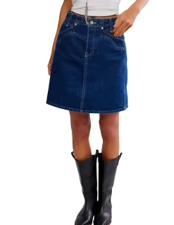 Suzy Denim Midi Skort