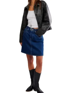 Suzy Denim Midi Skort