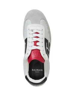 SWAN-SUEDE LEATHER&CALFSKIN SNEAKER