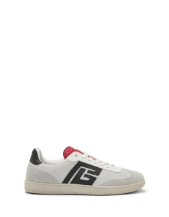 SWAN-SUEDE LEATHER&CALFSKIN SNEAKER