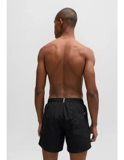 Swim shorts with stripe and logo