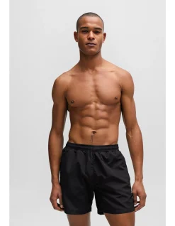 Swim shorts with stripe and logo