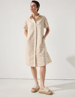 SWING STRIPE SHIRTDRESS