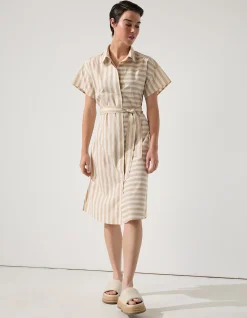 SWING STRIPE SHIRTDRESS