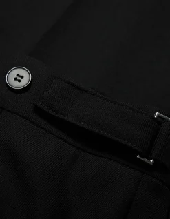 TAB DETAIL WOOL PANTS