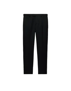TAB DETAIL WOOL PANTS
