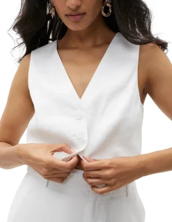 TAILORED CROP VEST